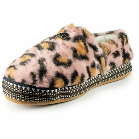 Ariat Womens Snuggle Slippers  -  X-Small / Pink Leopard