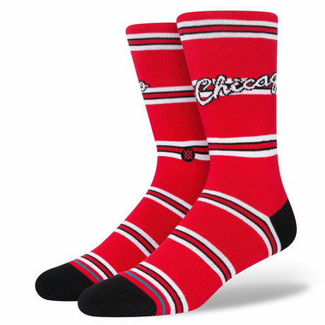Stance NBA Classics Bulls Crew Socks  -  Large / Red