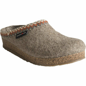 Haflinger Zig Zag Grizzly Wool Clogs  -  42 / Earth