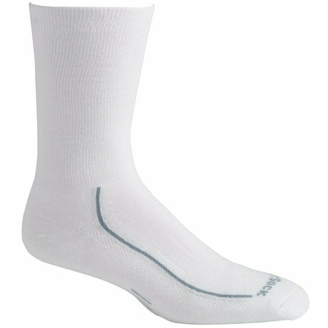 Wrightsock Double-Layer Endurance Safety Toe Crew Socks  -  Small / White/Gray