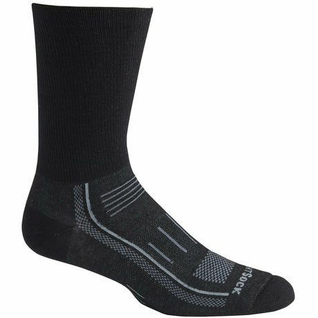 Wrightsock Double-Layer Endurance Safety Toe Crew Socks  -  Small / Black