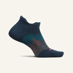 Feetures Elite Max Cushion No Show Tab Socks  -  Small / Trek Teal