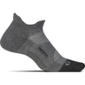 Feetures Elite Max Cushion No Show Tab Socks  -  Small / Gray
