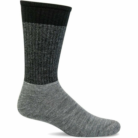Sockwell Mens Work Boot Essential Comfort Crew Socks  -  Medium/Large / Charcoal