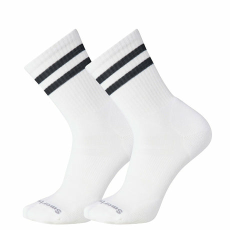 Smartwool Athletic Targeted Cushion Stripe Crew 2-Pack Socks  -  Small / White/Black