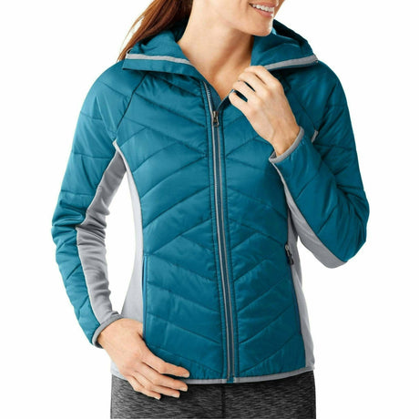 Smartwool Womens Double Corbet 120 Hoodie  -  Large / Glacial Blue