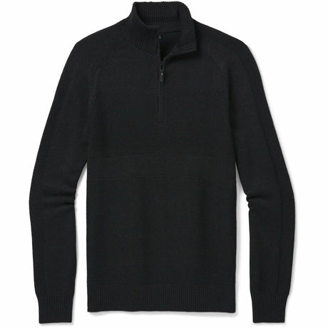 Smartwool Mens Ripple Ridge Half Zip Sweater  -  Medium / Charcoal Heather