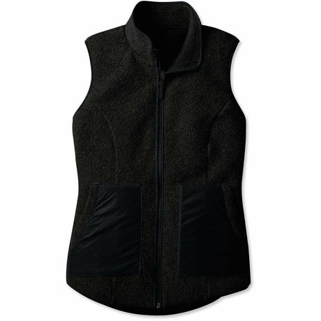 Smartwool Womens Anchor Line Reversible Sherpa Vest  -  Small / Charcoal