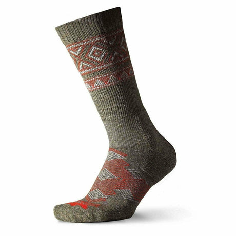 Thorlo Outdoor Traveler Socks  -  X-Small / Hazelnut/Fire Red